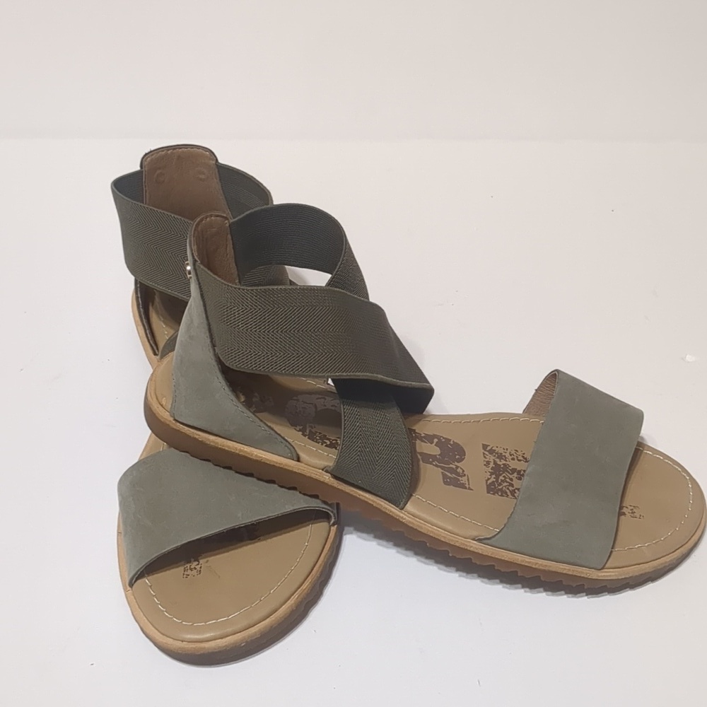 Sorel Ella Cross Ankle Strap Flat Sandal women size 6.5 - Picture 4 of 7